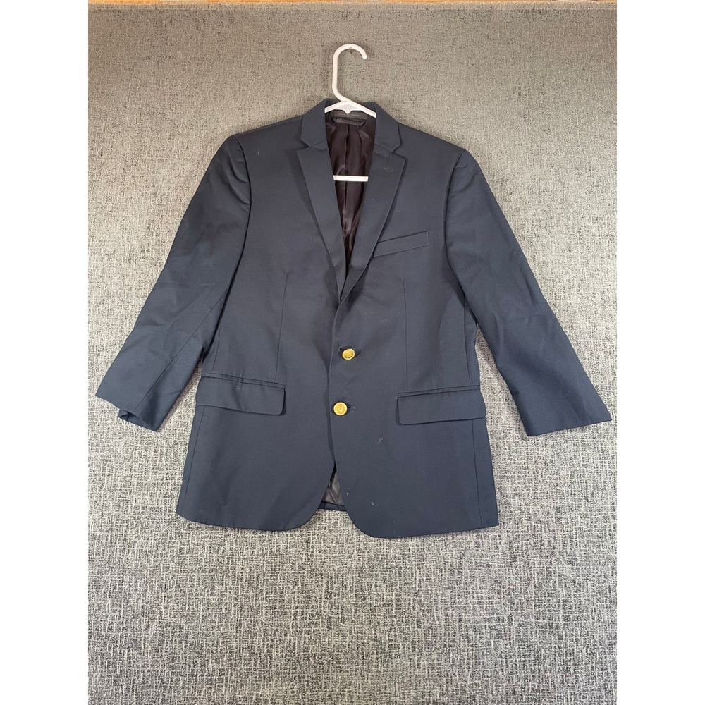 Lauren Ralph Lauren‎ Navy Blue Two Button Blazer Jacket Womens Size 13
